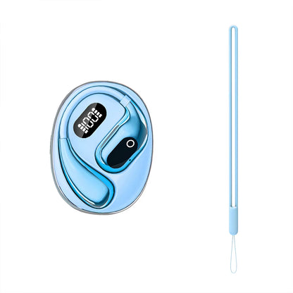 ABS Wireless AI Translation OWS Bluetooth Headset On-Ear Digital Display Soft Bow Stereo Bluetooth Headset for Clear Sound
